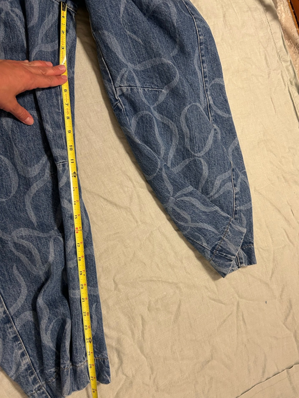 Damson Madder Felix Bow, wide leg barrel jeans size 16 - Picture 9 of 14